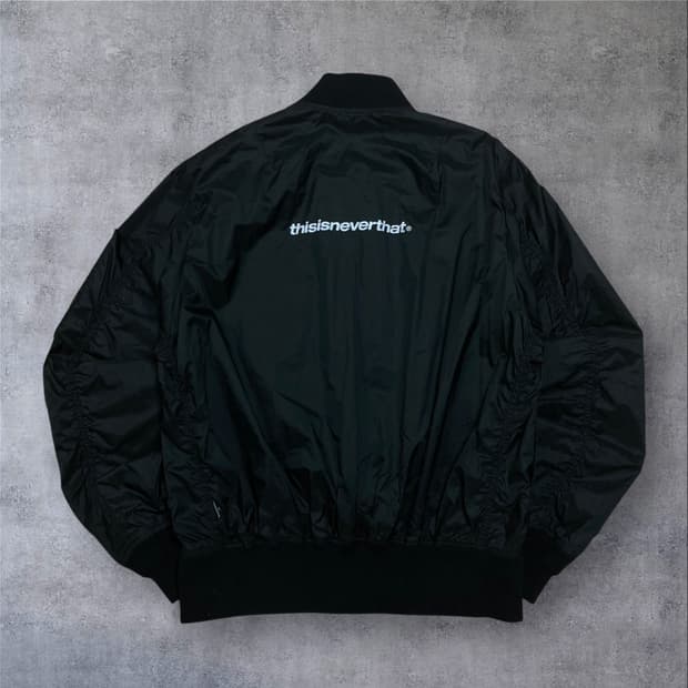 디스이즈네버댓 스펠아웃 블랙 봄버 자켓