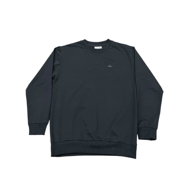 라코스테 올블랙 슬림핏 맨투맨 스웻셔츠