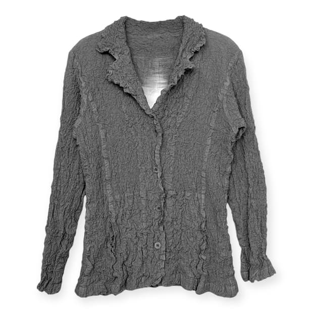 이세이미야케 주름 패턴 자켓 셔츠 가디건