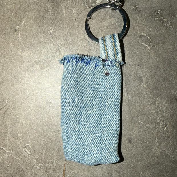 Vintage Denim key chain