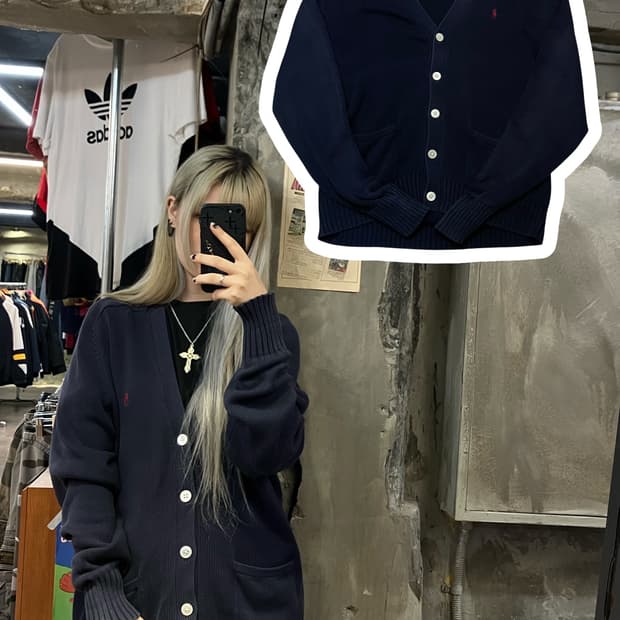폴로 랄프로렌 가디건 네이비 #csz1042