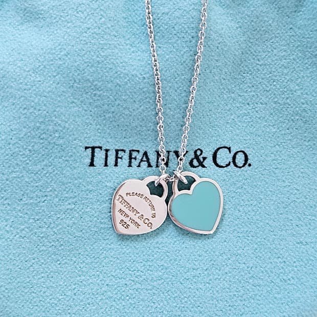 티파니앤코 리턴투 더블 하트 미니 민트 목걸이 [정품]
