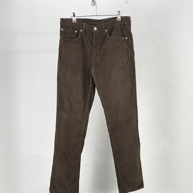 리바이스 511 브라운 화이트 탭 코듀로이 팬츠