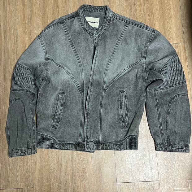 인사일런스 스모킹 페이드 데님 자켓 그레이