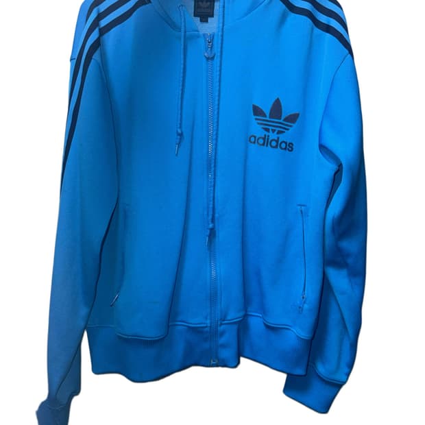 아디다스 삼선 져지 후드집업