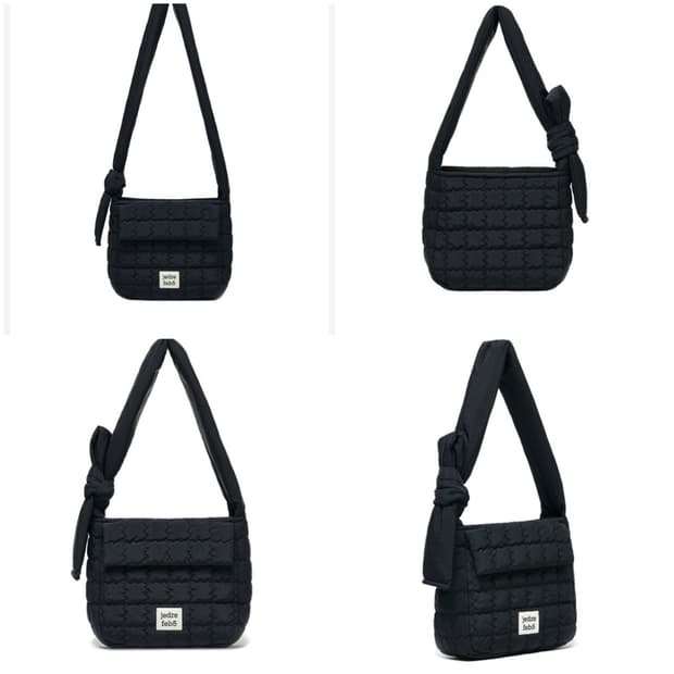 JEDREFEB5 제드레페브5 퍼즐가방 패티드 미니백 블랙 호보백