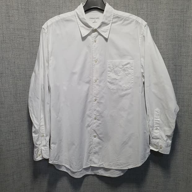 토마스모어 남성 화이트 긴팔 카라 셔츠 