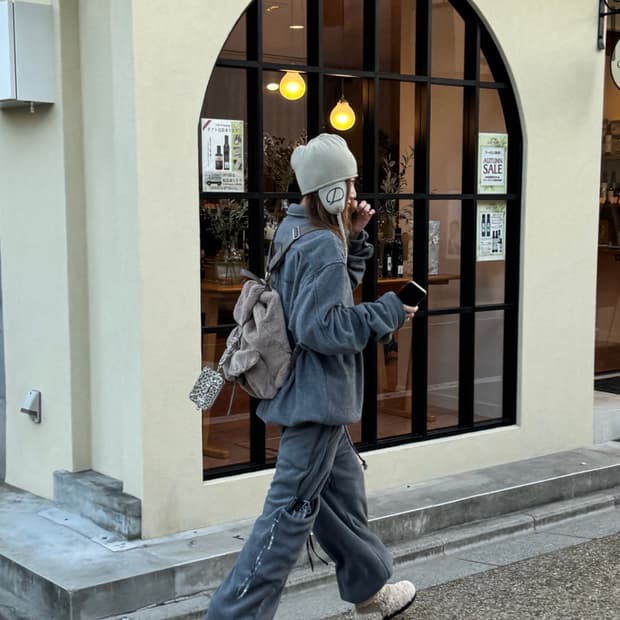 DENET 다이닛 플리스 카고 (조거)팬츠