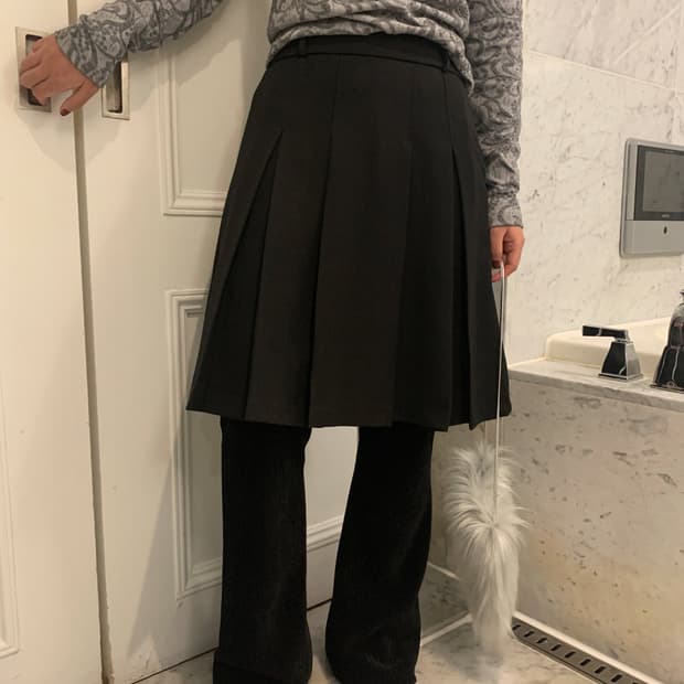 솔트 salt 벨로아 세미 부츠컷 팬츠