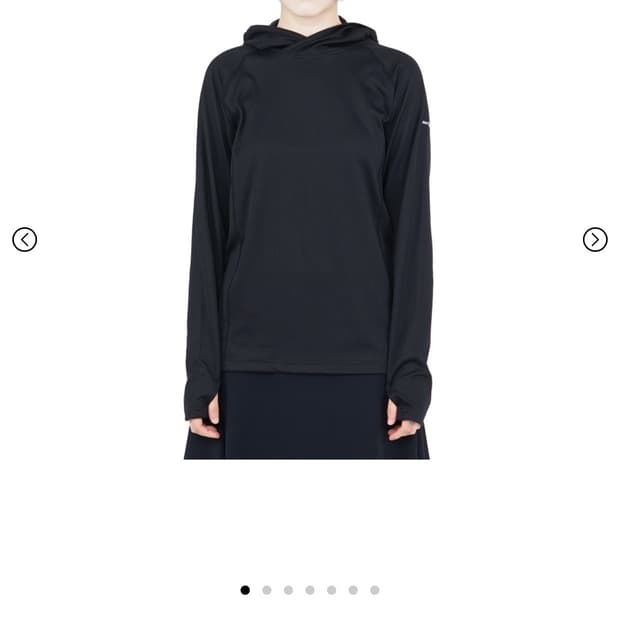 지초이 컴포트 25-003 Hooded Long Sleeve black