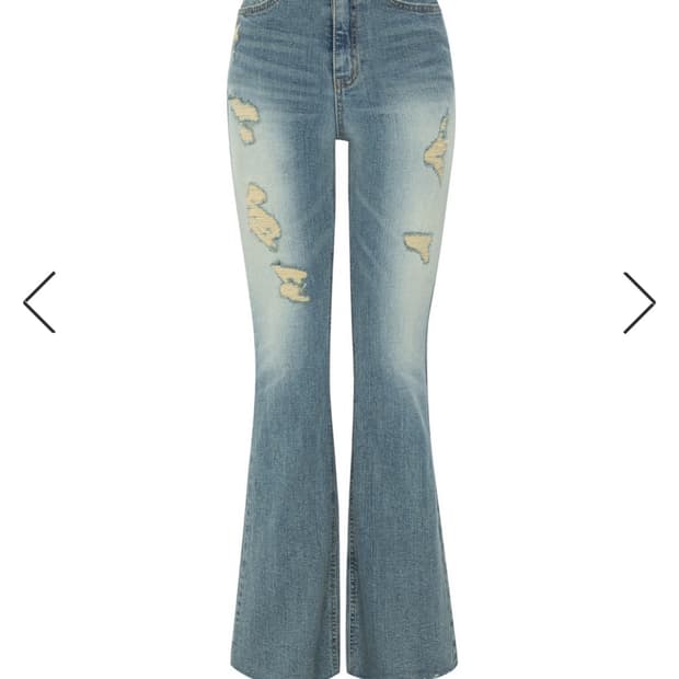 쿨시스 CS RIPPED BOOTCUT JEANS-021 부츠컷 연청