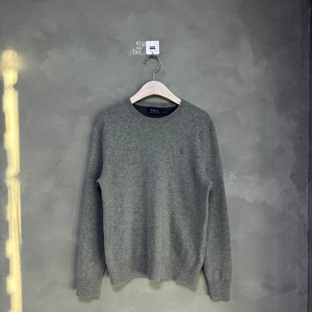 폴로 랄프로렌 메리노 울 니트 그레이