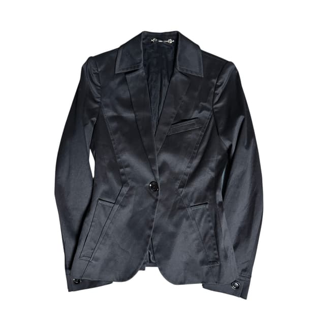 Gucci Sculpted Line One-Button Blazer