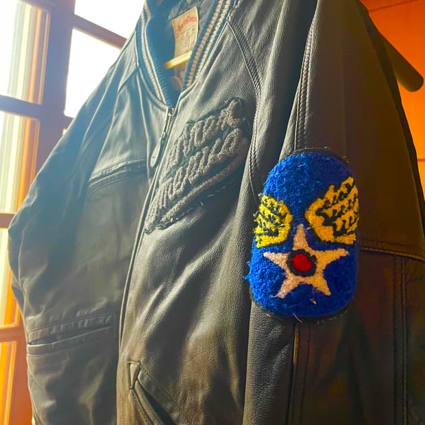 아비렉스 트랙필드 가죽자켓