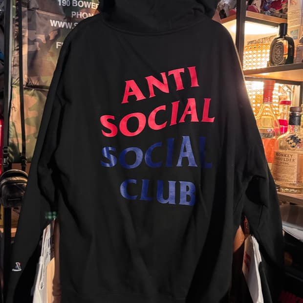 Xl 안티소셜소셜클럽 x 케이스스터디 태극기 후디 블랙