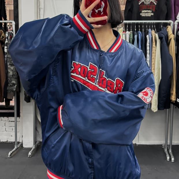 제뉴인 머천다이즈 레드 삭스 스타디움 자켓