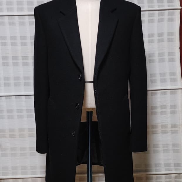 (한섬) 시스템 옴므 히든버튼 코트 100 (슬림)