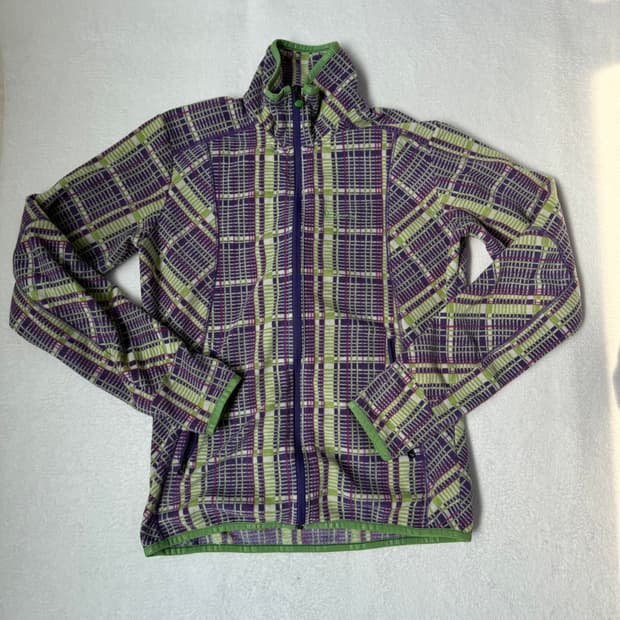 M 살레와 체크패턴 플리스 자켓 0310T