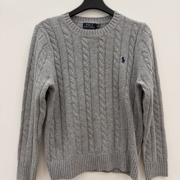 폴로 니트 그레이