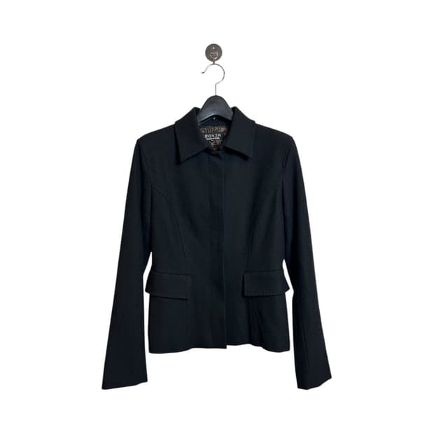 W-M)소니아 리키엘 블랙 슬림 울 자켓 OJ-029