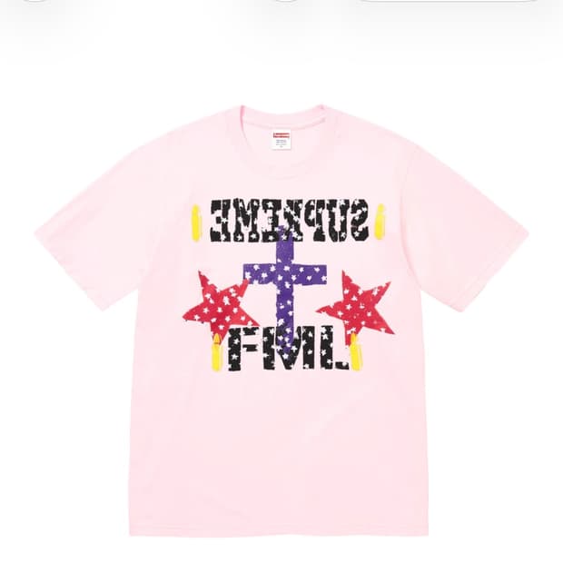 (새제품) 슈프림 FML 티셔츠 라이트 핑크(L) - 26SS