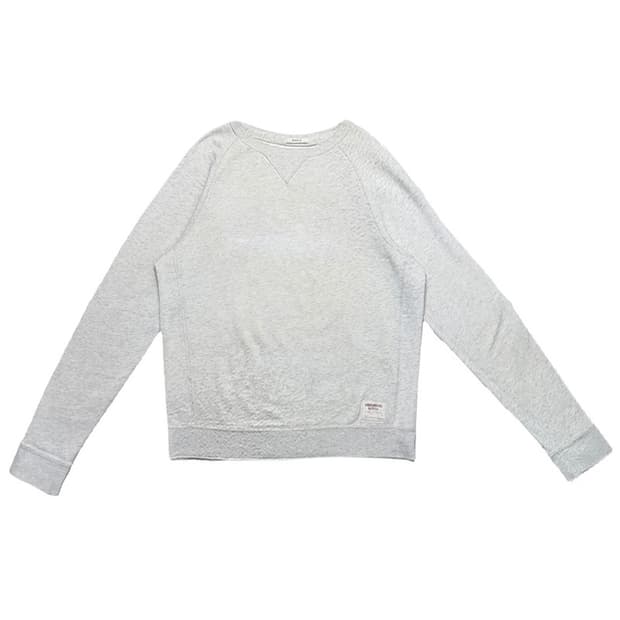 ABERCROMBIE & FITCH 크루넥 스웻셔츠 화이트 멜란지 M