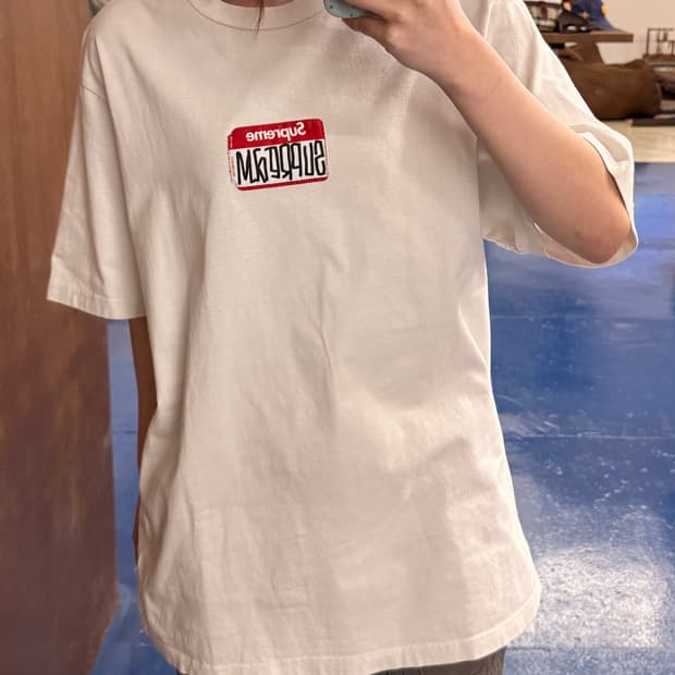 Supreme 슈프림 곤즈 네임택 반팔티