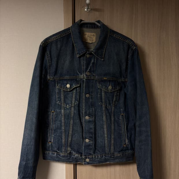 폴로 페이디드 데님 트러커 자켓 M