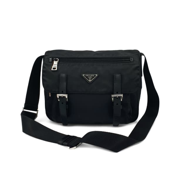 프라다 리나일론 투버클 메신저백 크로스백 숄더백