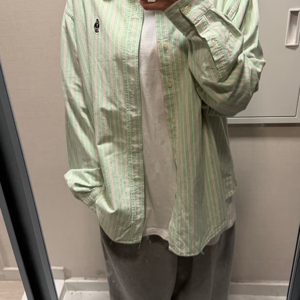 티니위니 스트라이프 셔츠 XL