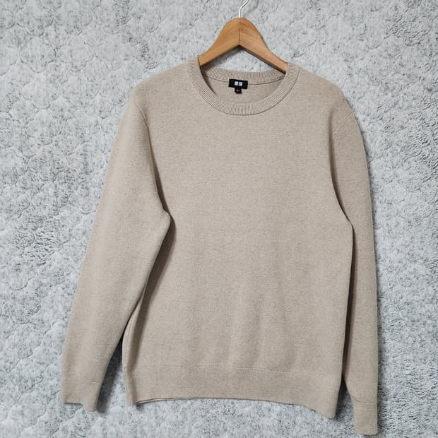 H846 [L] 유니클로 남성 라운드넥 니트