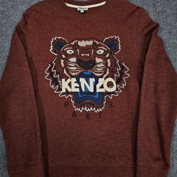 겐조 타이거 버건디 맨투맨 급처