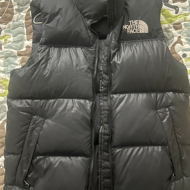 노스페이스 눕시 패딩 조끼 블랙 85