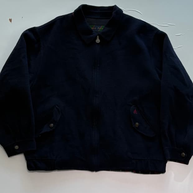 빈폴 해링턴 네이비 울 자켓