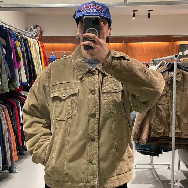 빈티지 코듀로이 쉐르파 자켓