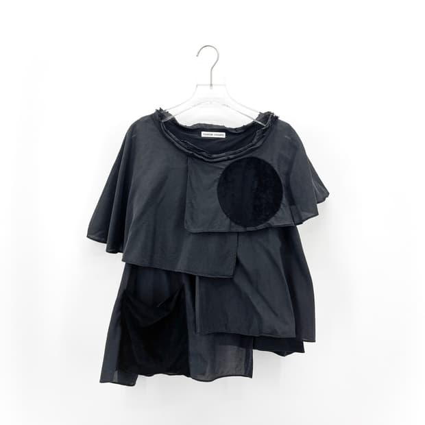 츠모리 치사토 도트 레이어드 블라우스 