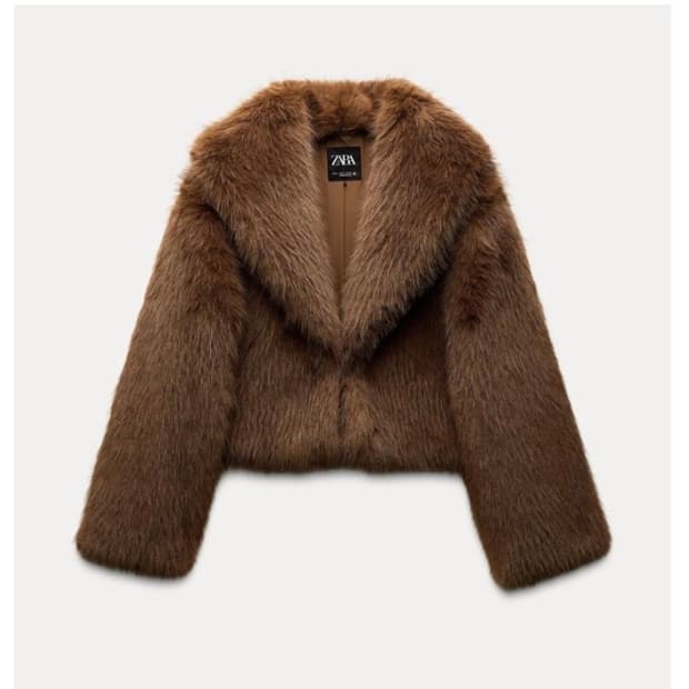 자라 숏 퍼 자켓