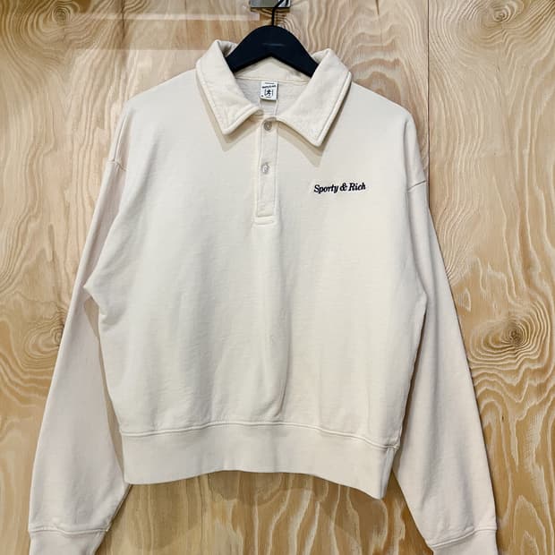 스포티앤리치 22f/w 엠브로이더드 폴로 셔츠