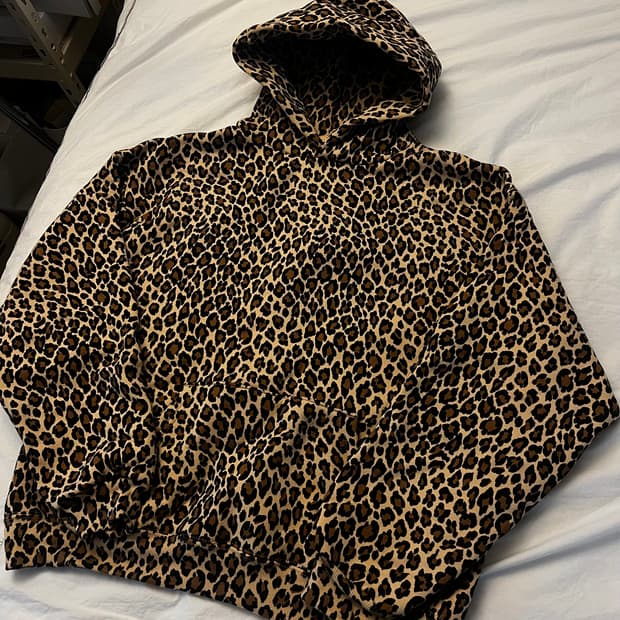 akimbo club 아킴보 클럽 - leopard 후드티 후드 M