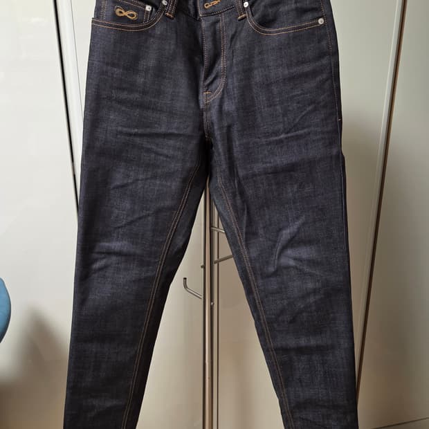 플랙 Plac 크롭밀란 생지 데님