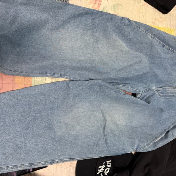 SATUR 세터 비날레스 레트로 워시드 데님 뉴트로 블루 청바지