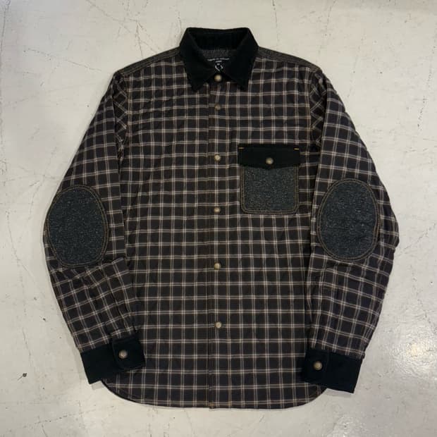 COMME des GARCONS HOMME Jpn 새상품 퀼팅 체크 셔츠