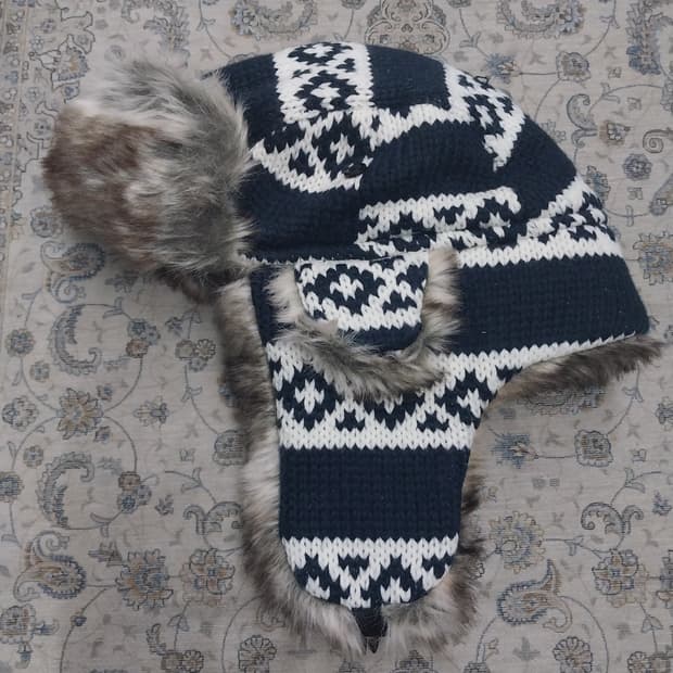 빈티지 노르딕 패턴 트루퍼햇