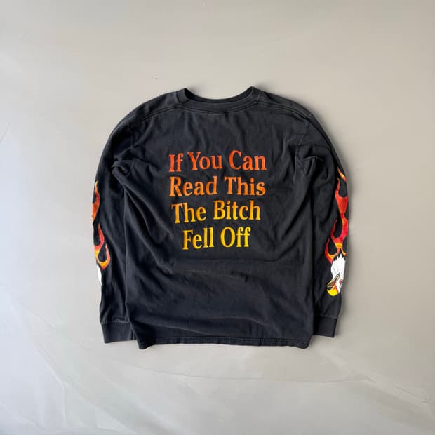 🇺🇸 90s Eagle Flame Biker Long Sleeve