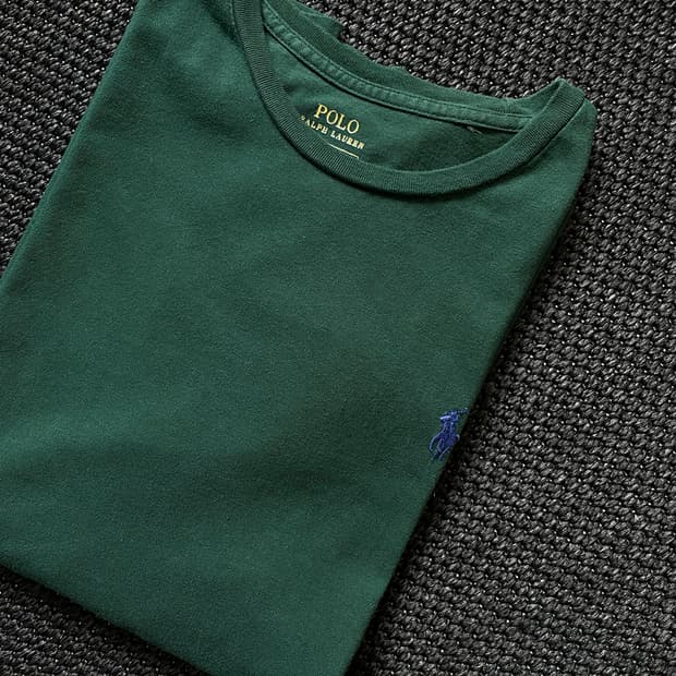 폴로 라운드넥 포니 반팔 티셔츠