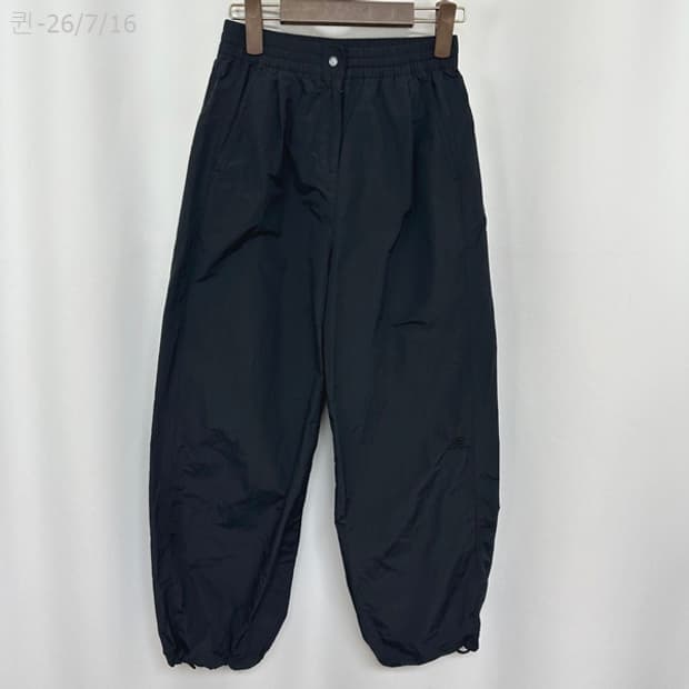 뉴발란스 여자 나일론 조거 밴딩바지 검정 70 (S)