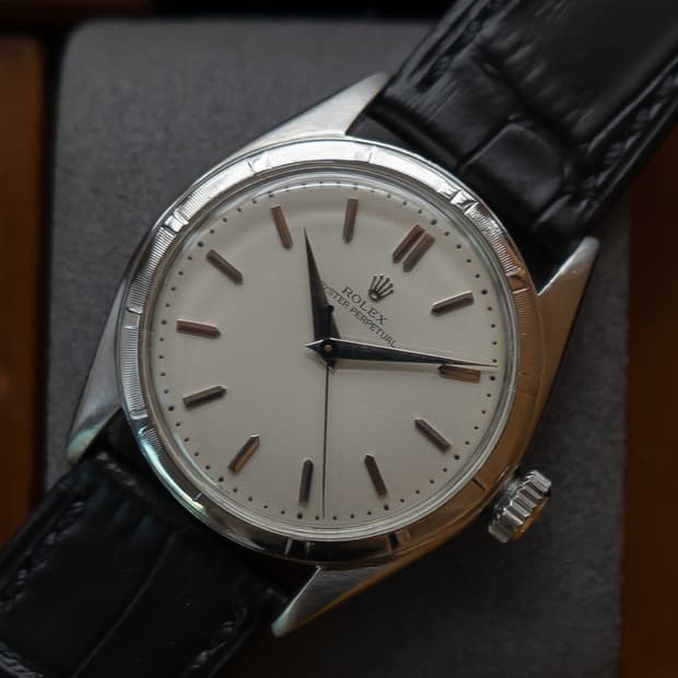 롤렉스 오이스터 퍼페츄얼 버블백 6085 오토매틱 빈티지 시계
