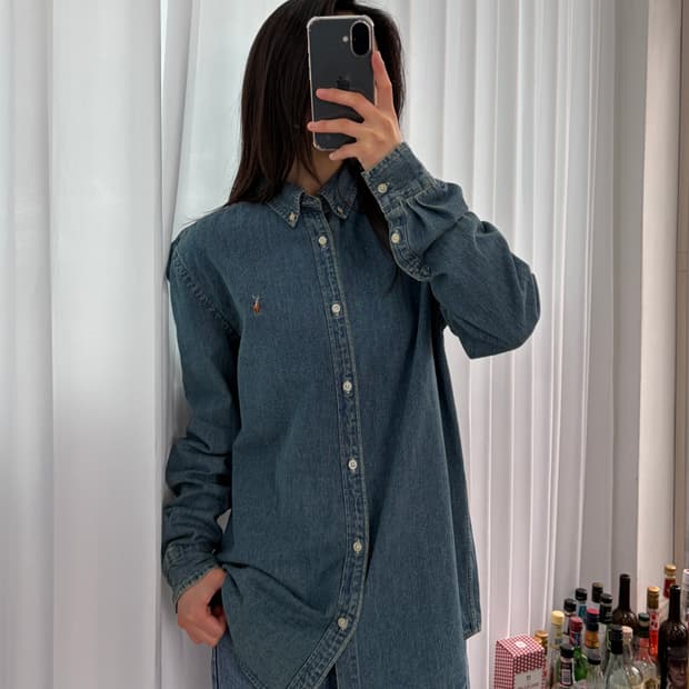 (새상품)[M]폴로 랄프로렌 샴브레이 데님 셔츠