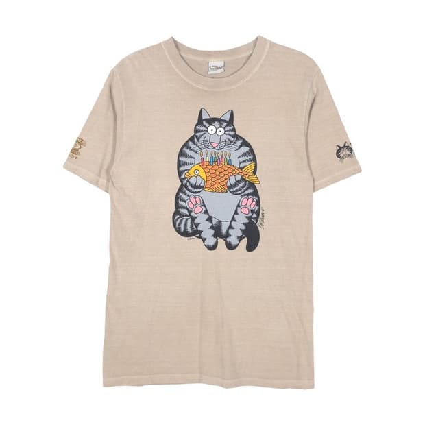 Crazy Shirts 크레이지 캣 그래픽 반팔티 S