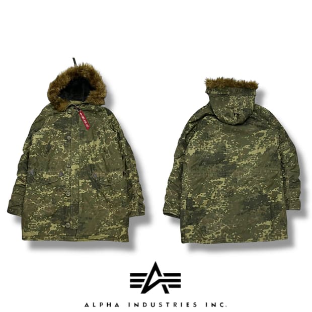 알파인더스트리 카모 n3b 파카 s08805